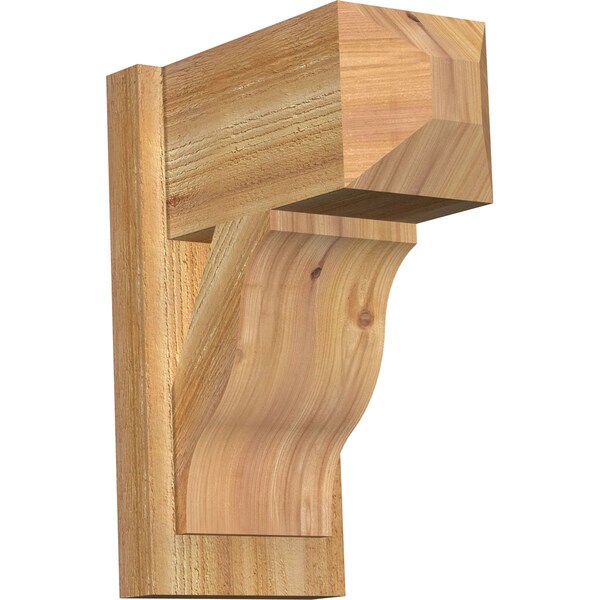 Ekena Millwork Funston Craftsman Rough Sawn Outlooker, Western Red Cedar, 8"W x 14"D x 18"H OUT08X14X18FST04RWR - main
